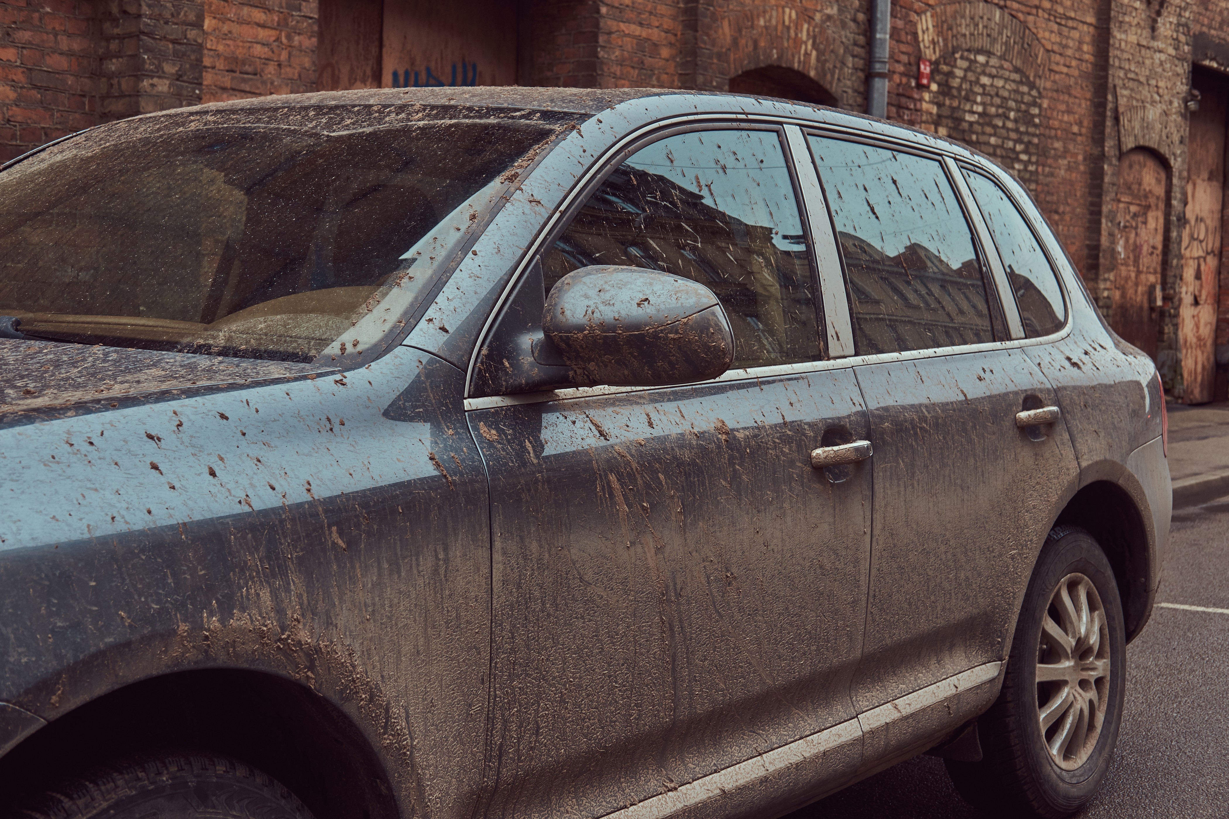 Dirty car interior